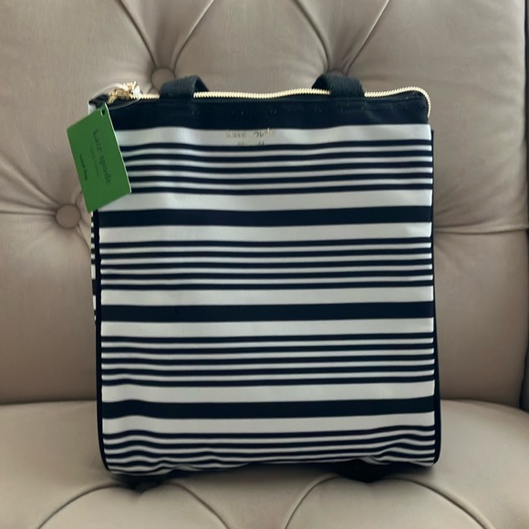 Kate Spade New York Black Stripe Lunch Bag (NWT) - Picture 5 of 16